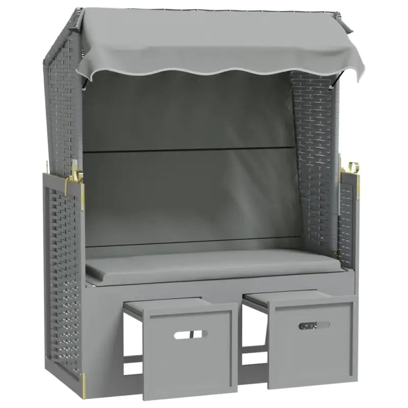 Poly rattan strandstoel biedt comfort en stijl voor buiten ontspanning - Ligstoelen