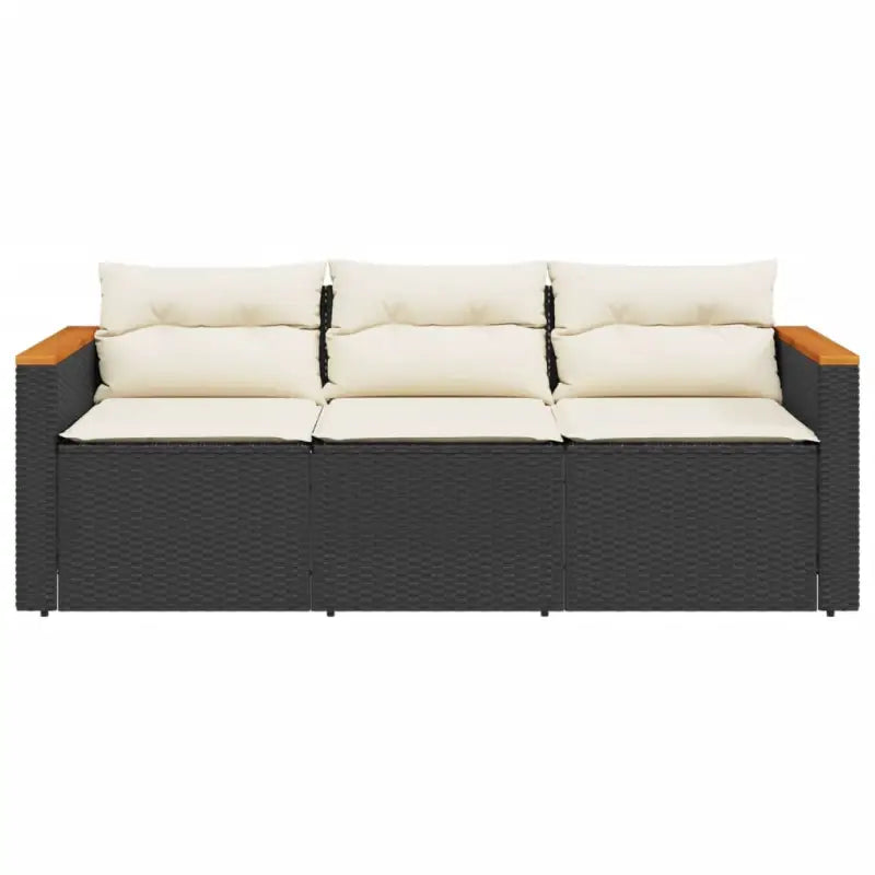 Poly rattan tuinbank met comfortabele zitervaring en wasbare hoes - Loungebanken