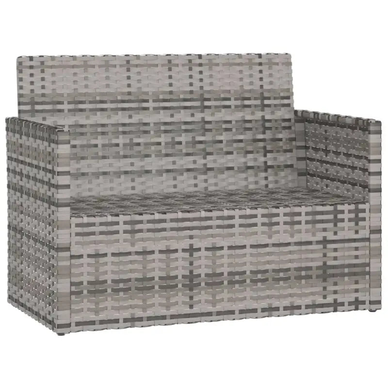 Poly Rattan Tuinbank met Kussens voor in de Tuin of Terras - Tuinbanken