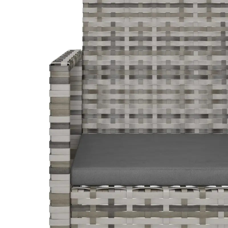 Poly Rattan Tuinbank met Kussens voor in de Tuin of Terras - Tuinbanken