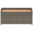 Poly rattan tuinbank met opbergbakje voor andere spullen en waterdichte tas - Tuinbanken