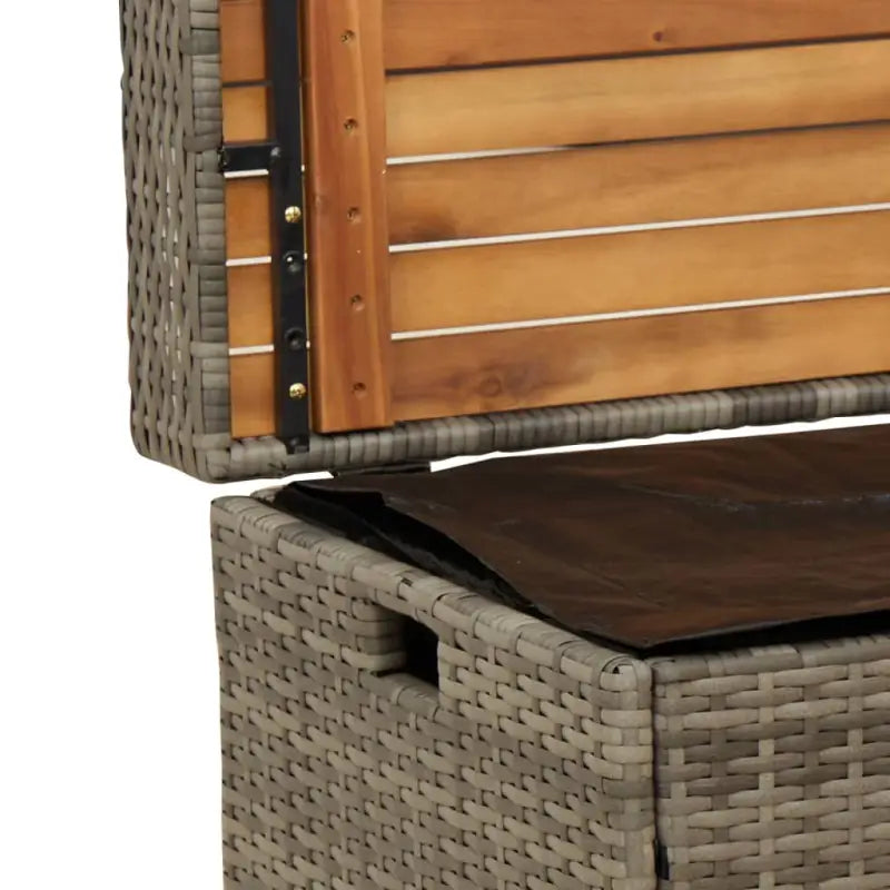 Poly rattan tuinbank met opbergbakje voor andere spullen en waterdichte tas - Tuinbanken