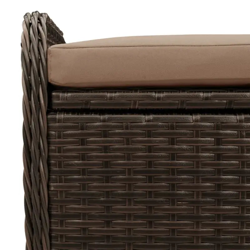 Poly Rattan tuinbank met opbergruimte voor andere spullen en waterdichte tas - Tuinbanken