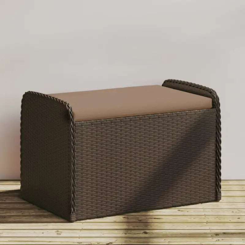 Poly Rattan tuinbank met opbergruimte voor andere spullen en waterdichte tas - Tuinbanken