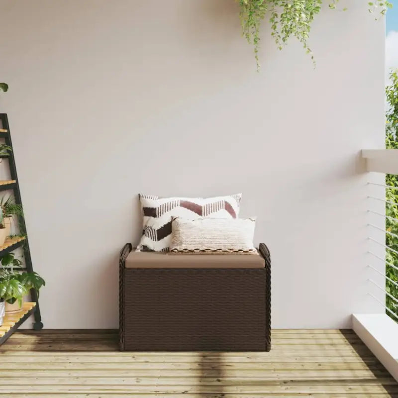 Poly Rattan tuinbank met opbergruimte voor andere spullen en waterdichte tas - Tuinbanken