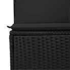 Poly Rattan Tuinbank met Waterdichte Tas en Wasbare Hoezen - Tuinsets