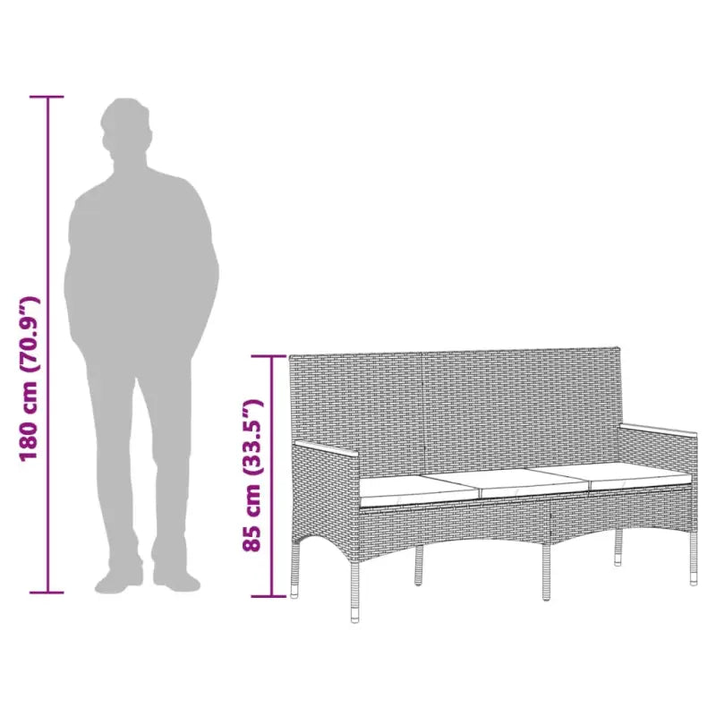 Poly Rattan tuinbank voor een comfortabele zitervaring in je tuin - Tuinbanken