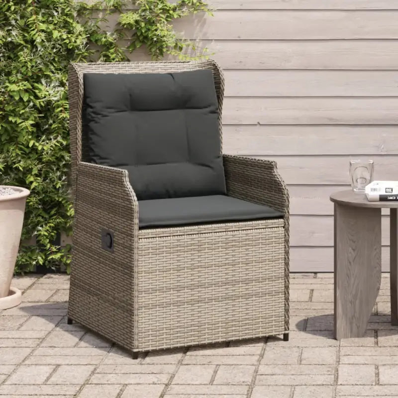 Poly rattan tuinbank voor een comfortabele zitervaring met wasbare hoes - Grijs / 2 / Fauteuil - Loungebanken