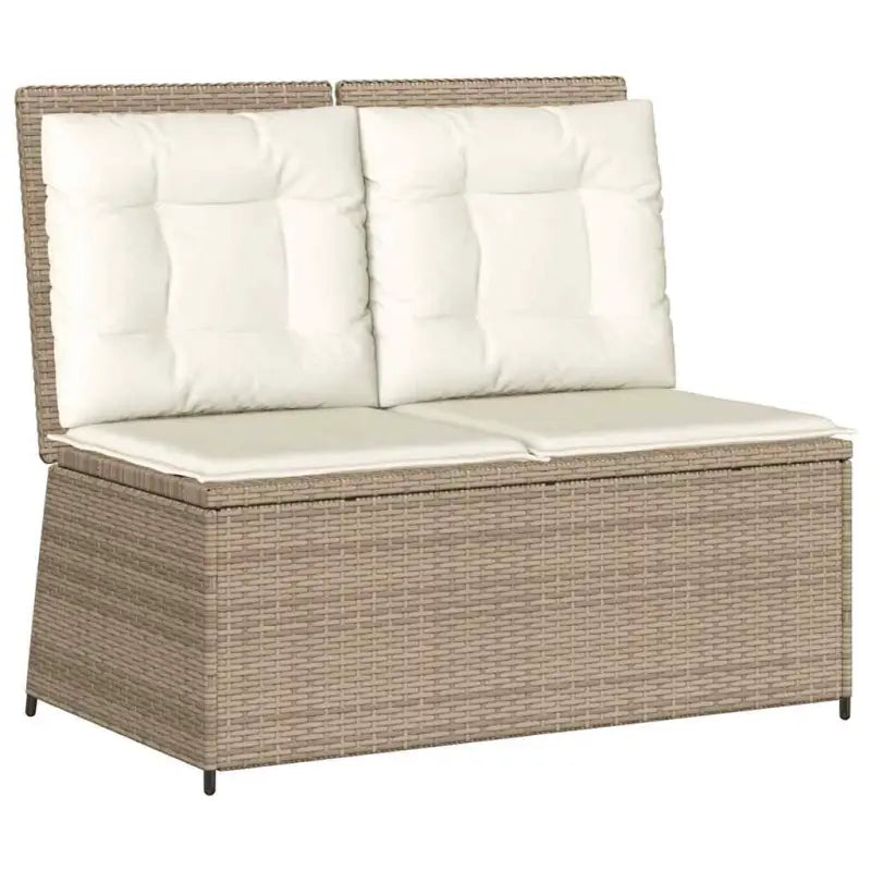 Poly rattan tuinbank voor een comfortabele zitervaring met wasbare hoes - Loungebanken