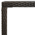 Poly Rattan Tuinbarafel voor Buiten met Weerbestendig Frame - Tuintafels