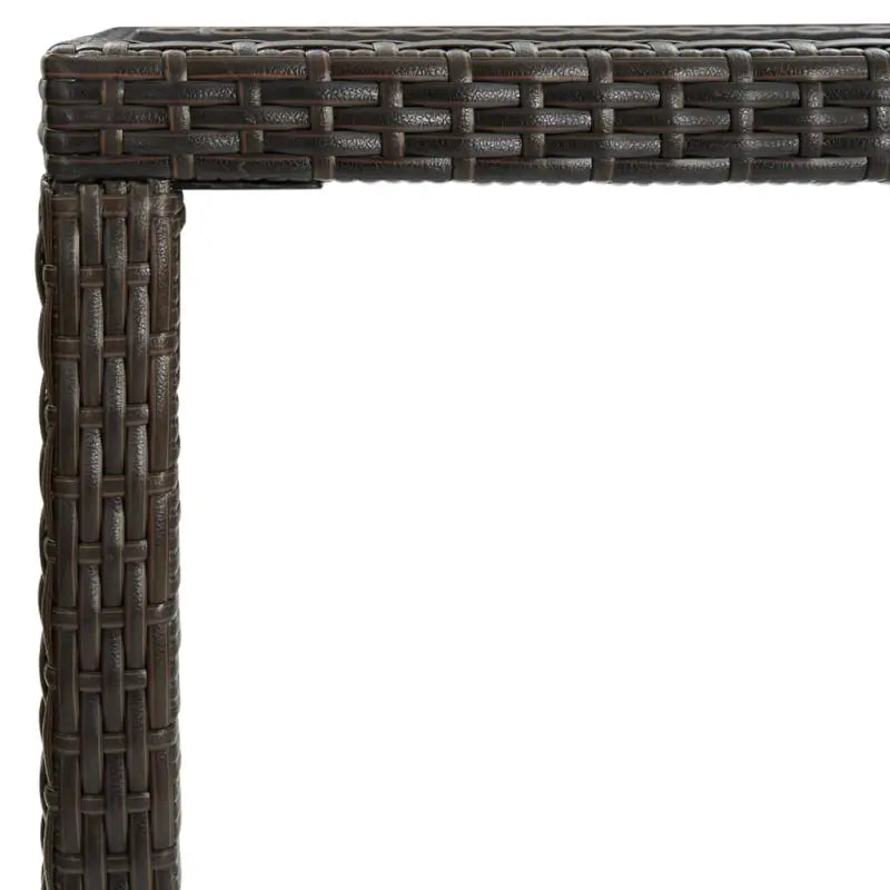 Poly Rattan Tuinbarafel voor Buiten met Weerbestendig Frame - Tuintafels