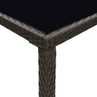 Poly Rattan Tuinbarafel voor Buiten met Weerbestendig Frame - Tuintafels