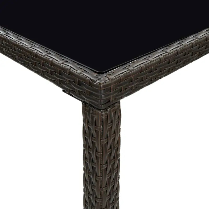 Poly Rattan Tuinbarafel voor Buiten met Weerbestendig Frame - Tuintafels