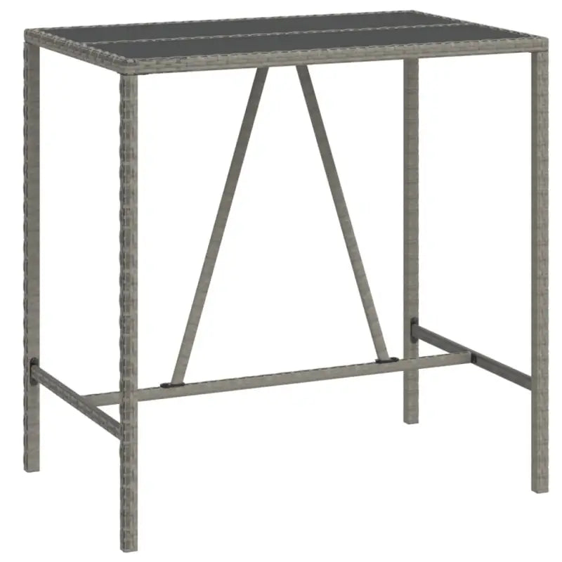 Poly rattan tuinbarset met gehard glas en eenvoudig schoon te maken - Tuinsets
