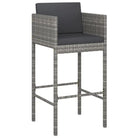 Poly rattan tuinbarset met gehard glas en eenvoudig schoon te maken - Tuinsets