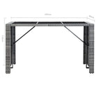 Poly Rattan Tuinbarset met Mat Veiligheidsglas for een elegante tuinruimte - Tuinsets