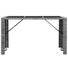 Poly Rattan Tuinbarset met Mat Veiligheidsglas for een elegante tuinruimte - Tuinsets