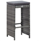 Poly Rattan Tuinbarset met Mat Veiligheidsglas for een elegante tuinruimte - Tuinsets