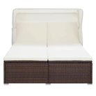 Poly Rattan Tuinbed met Luxe Tweepersoons Ligbed voor Buitenplezier - Tuinbedden