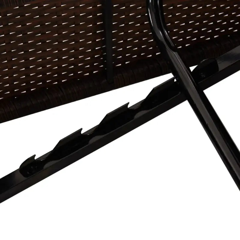 Poly Rattan Tuinbed voor ontspanning bij zwembad of op terras - Tuinbedden