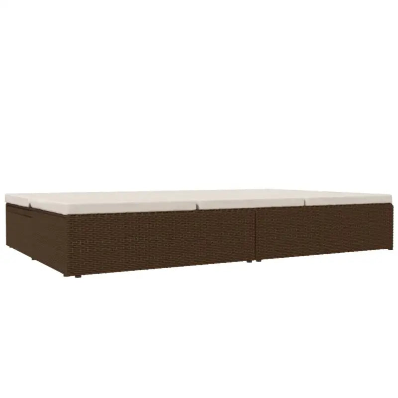 Poly Rattan Tuinbed voor ontspanning bij zwembad of op terras - Tuinbedden