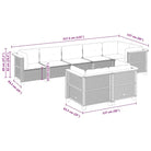 Poly rattan tuininset met natuurlijke olieafwerking en comfortabele zitervaring - Tuinsets