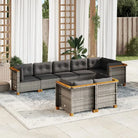 Poly rattan tuininset met natuurlijke olieafwerking en comfortabele zitervaring - Tuinsets