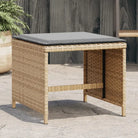 Poly rattan tuinkrukken voor een comfortabele zitervaring - Gemengd beige / 4 - Tuinpoefs