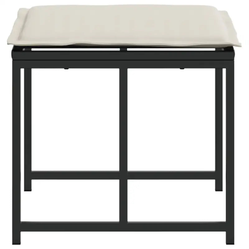 Poly rattan tuinkrukken voor een comfortabele zitervaring met wasbare hoes - Tuinpoefs