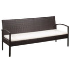 Poly Rattan Tuinset met comfortabele breedte en diepte zitting - Bruin - Tuinsets