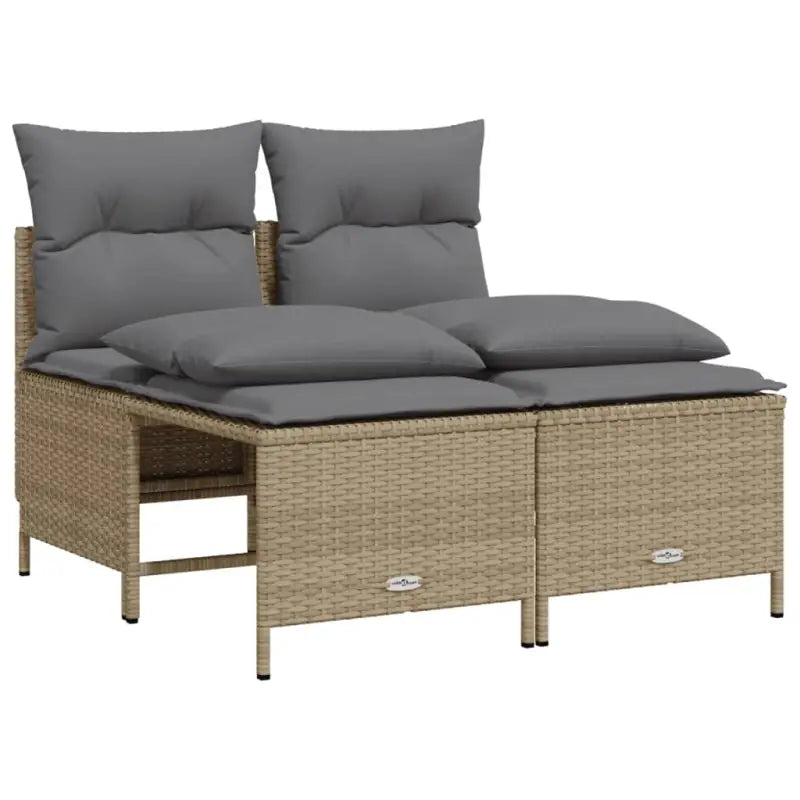 Poly rattan tuinset met comfortabele zitervaring en wasbare hoes - Tuinsets
