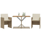 Poly rattan tuinset met comfortabele zitervaring en wasbare hoes - Tuinsets