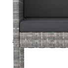 Poly Rattan tuinset met gehard glas en eenvoudig schoon design - Tuinsets