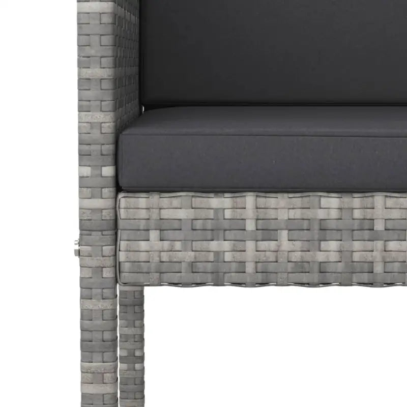 Poly Rattan tuinset met gehard glas en eenvoudig schoon design - Tuinsets