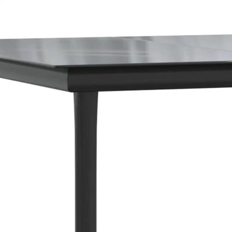 Poly rattan tuinset met gehard glas en zwart materiaal voor elegante buitenruimte - Tuinsets