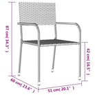 Poly rattan tuinset met gehard glas in zwart materiaal voor elegante tuindiners - Tuinsets