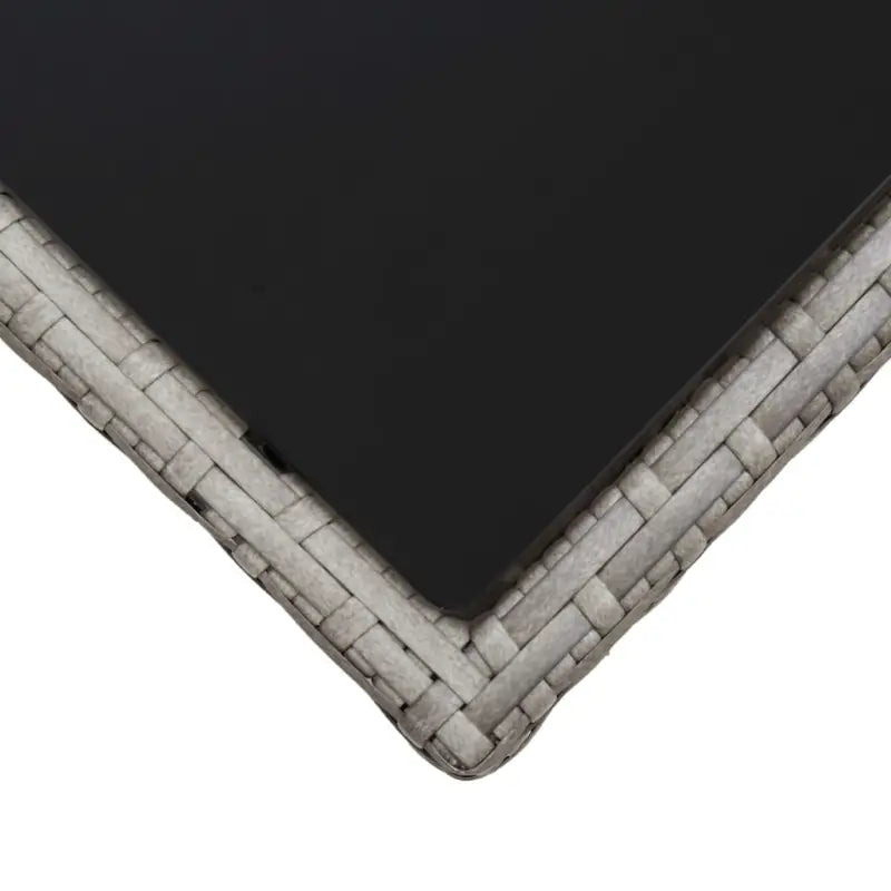 Poly rattan tuinset met gemakkelijk schoon en comfortabele afmetingen stoel - Verstelbare stoel zonder voetensteun