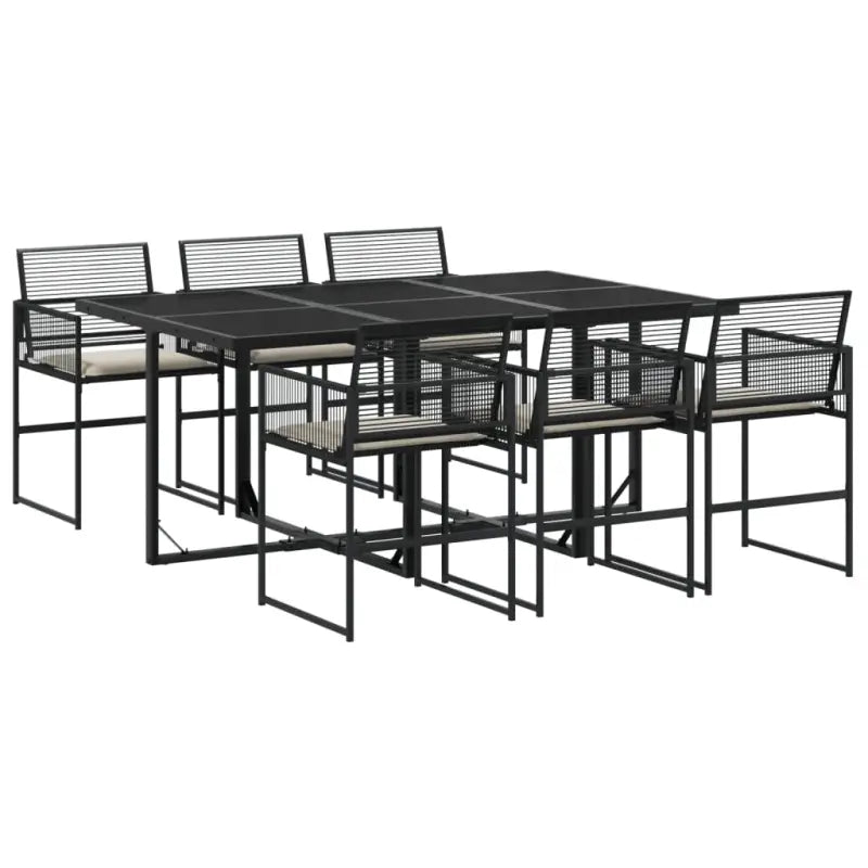 Poly Rattan Tuinset met gemakkelijk schoon wasbare hoes - Tuinsets