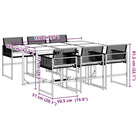 Poly Rattan Tuinset met gemakkelijk schoon wasbare hoes - Tuinsets