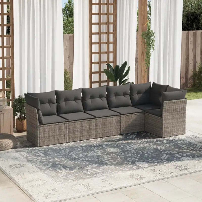 Poly Rattan Tuinset met Gepoedercoat Staal en Waterdichte Tas - Tuinsets
