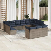 Poly Rattan Tuinset met Gepoedercoat Staal en Waterdichte Tas - Tuinsets