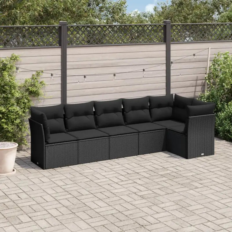 Poly Rattan Tuinset met Gepoedercoat Staal en Waterdichte Tas - Zwart / Zonder tafel - Tuinsets