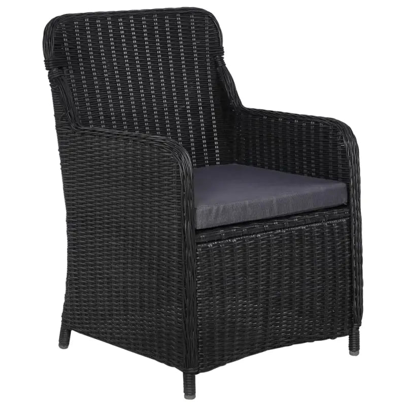 Poly rattan tuinset met gepoedercoat staal in vintage stijl - Tuinsets