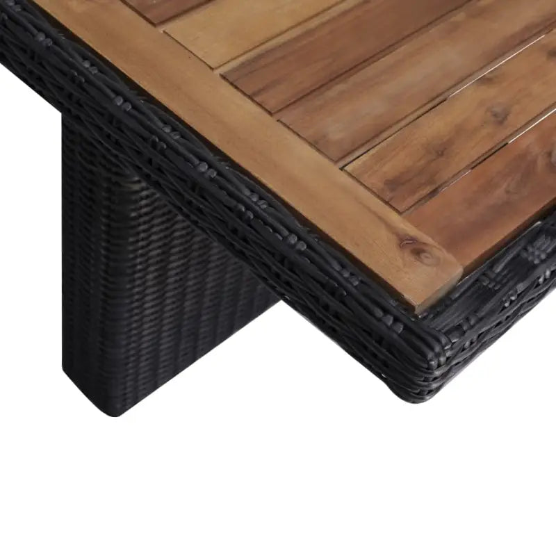Poly rattan tuinset met gepoedercoat staal in vintage stijl - Tuinsets