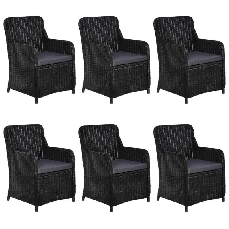 Poly rattan tuinset met gepoedercoat staal in vintage stijl - Tuinsets