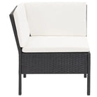 Poly rattan tuinset met levering bevat en brede zitting voor gezellige lounges - Tuinsets