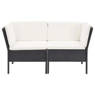 Poly rattan tuinset met levering bevat en brede zitting voor gezellige lounges - Tuinsets