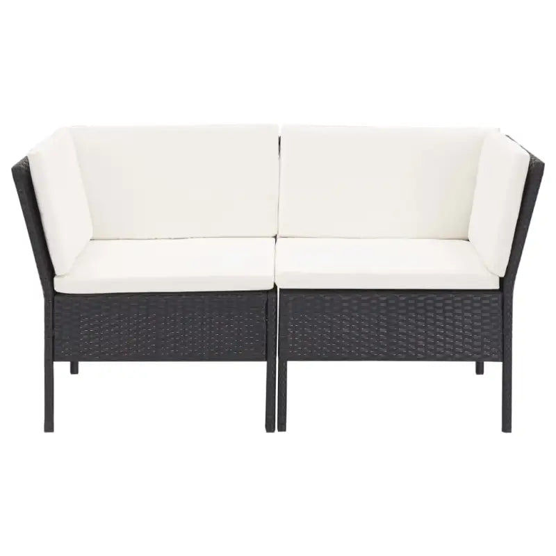 Poly rattan tuinset met levering bevat en brede zitting voor gezellige lounges - Tuinsets