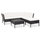 Poly rattan tuinset met levering bevat en brede zitting voor gezellige lounges - Tuinsets