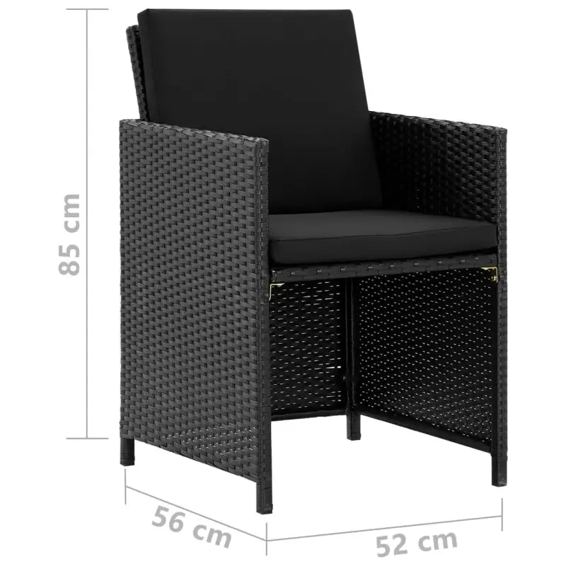 Poly rattan tuinset met levering bevat voor al fresco dineren - Tuinsets